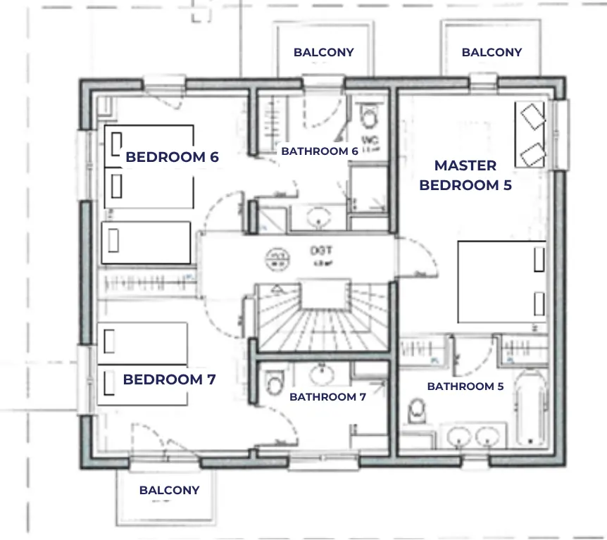 FLOORPLANS OF CHALET DU BOIS MELAY level 3 new