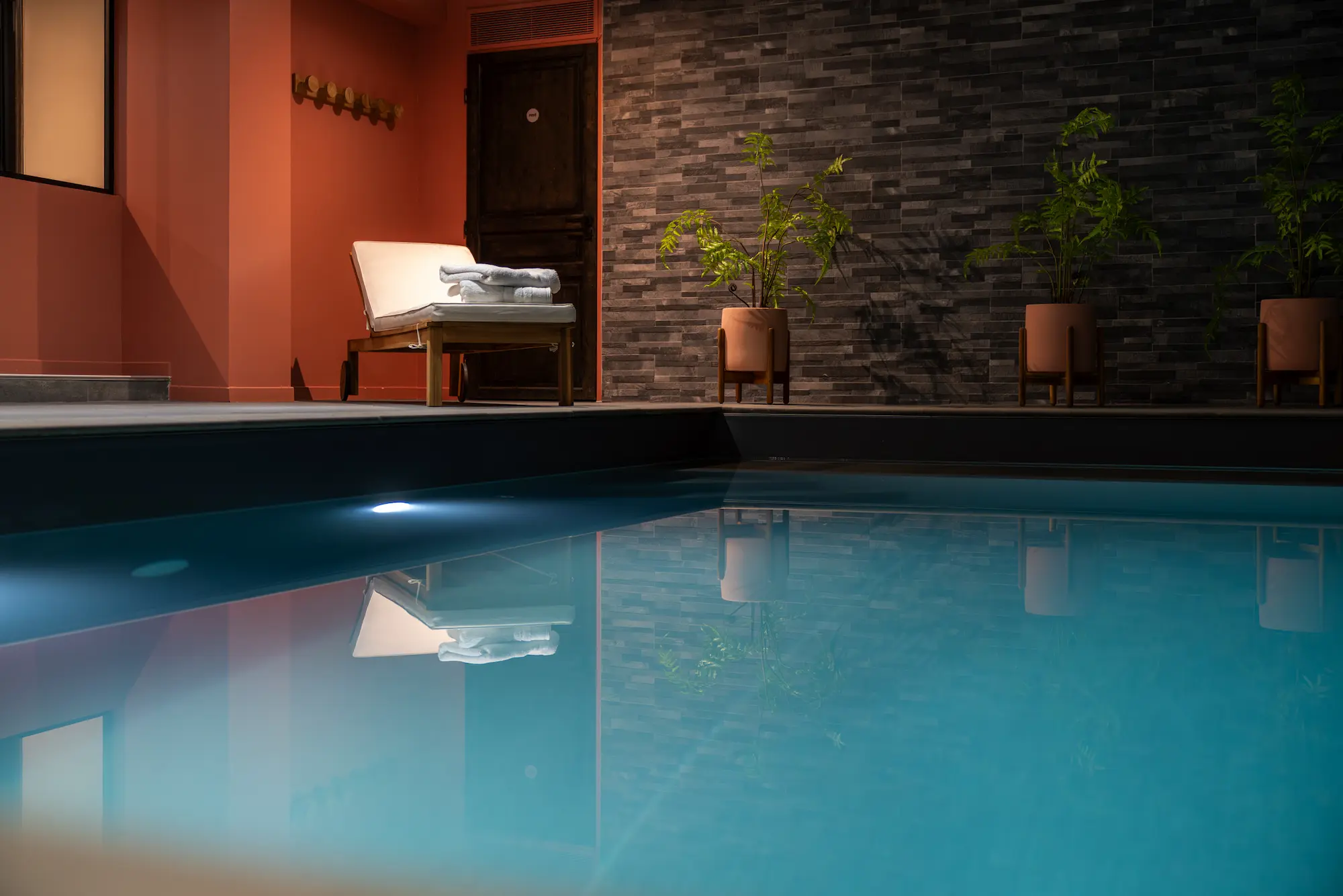 Pool chalet rental in La Plagne 1 chalet rental with swimming pool