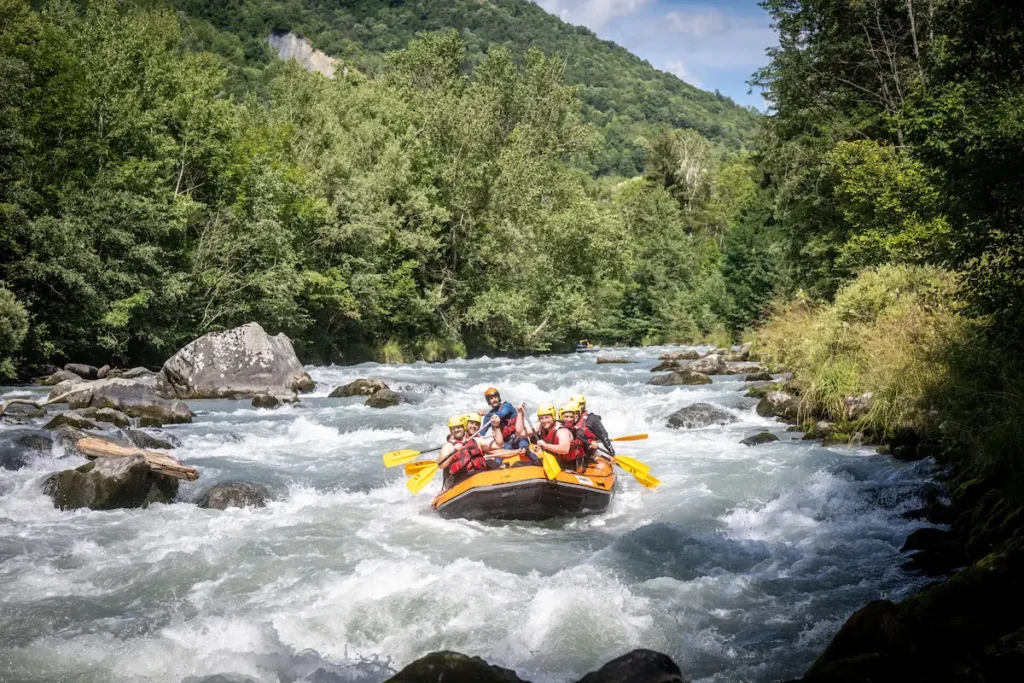 rafting la plagne summer