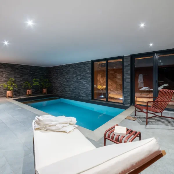 Les villages de la Plagne 25 chalet avec piscine a louer