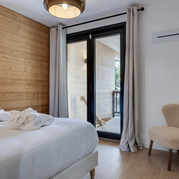 Chambres et salles de bain 15 chalet la plagne 12 personnes