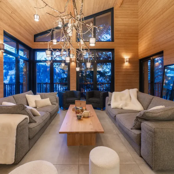 Les villages de la Plagne 23 chalet luxe a louer alpes