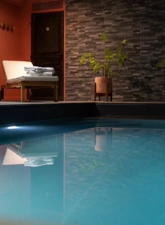 L'histoire de la Plagne 15 location chalet avec piscine