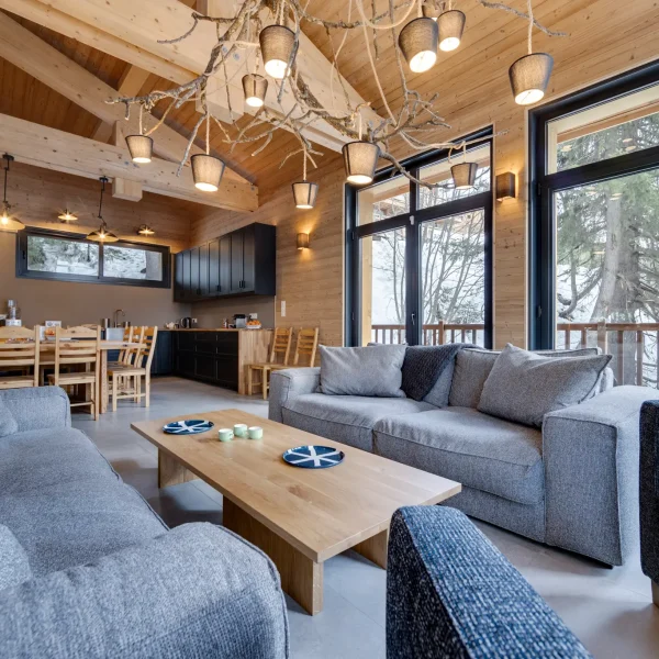 Living rooms & spaces at the chalet 2 premium chalet la plagne french alps